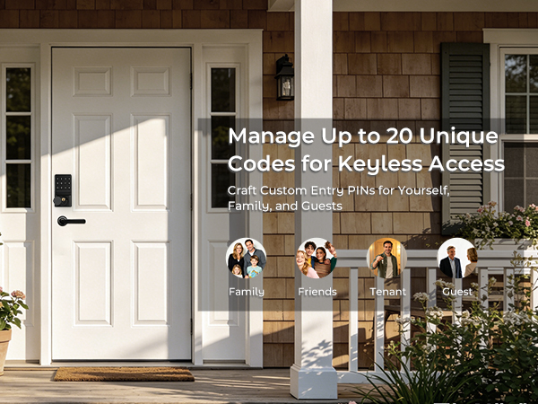 Manage Up to 20 Unique Codes for Keyless Access