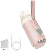 MEHIDFY Bottle Warmer with 2A USB Wall Charger, Portable Bottle Warmer with 3 Temperature Control...
