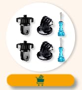 MiPremium Tripod Monopod Adapter Mount Kit for GoPro Hero 10 9 8 6 7 5 4 3 Black Silver Session. ...