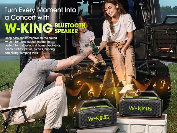 bluetooth speaker w-king