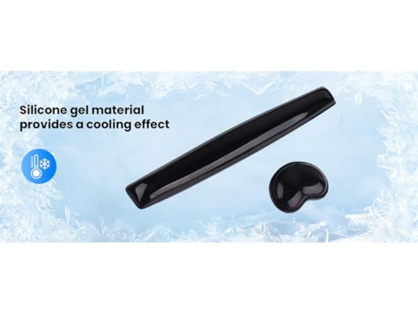 silicone gel materialprovides a cooling effect