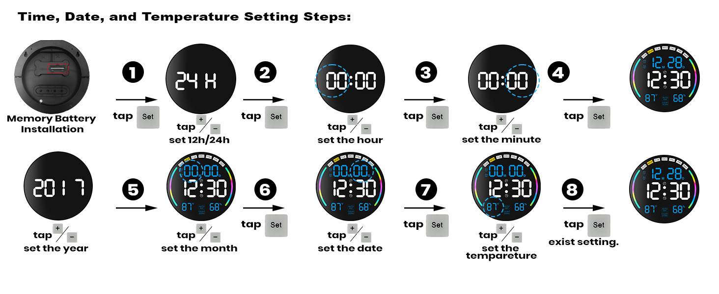 digital wall clock