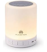 Audster Rechargeable Portable Bluetooth Speaker with Multicolor LED Night Light, Touch Control, B...