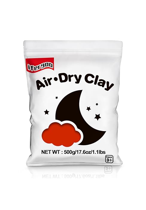 Modeling Clay, Red Air Dry, Squishy, Non-Toxic Magic Clay for Cosplay and Costumes, School Project