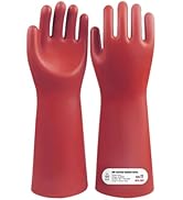 GOL-SIV Class 1 Insulated Electrician Gloves - High Voltage Rubber Electrical Work Gloves For Men...