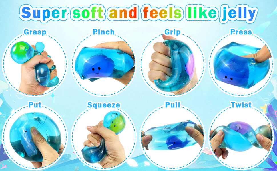 Blue Squeeze Cube