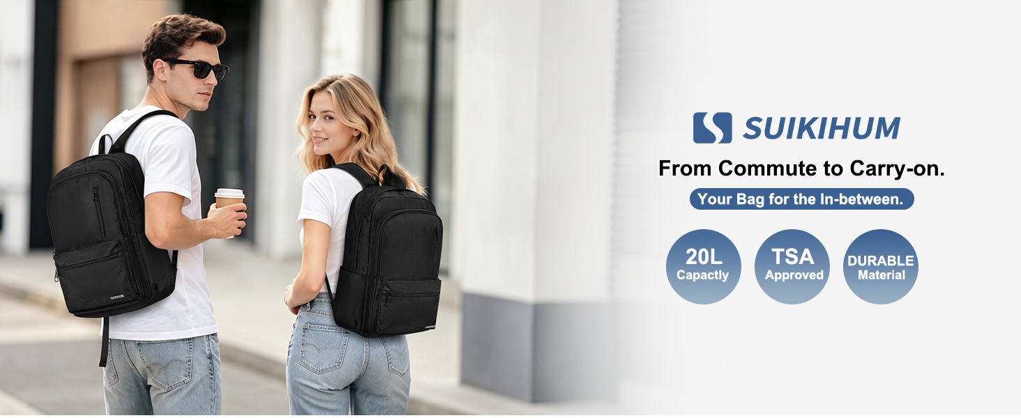 Laptop Backpack for Men Women 15.6 Inch Travel Backpack Computer Bag