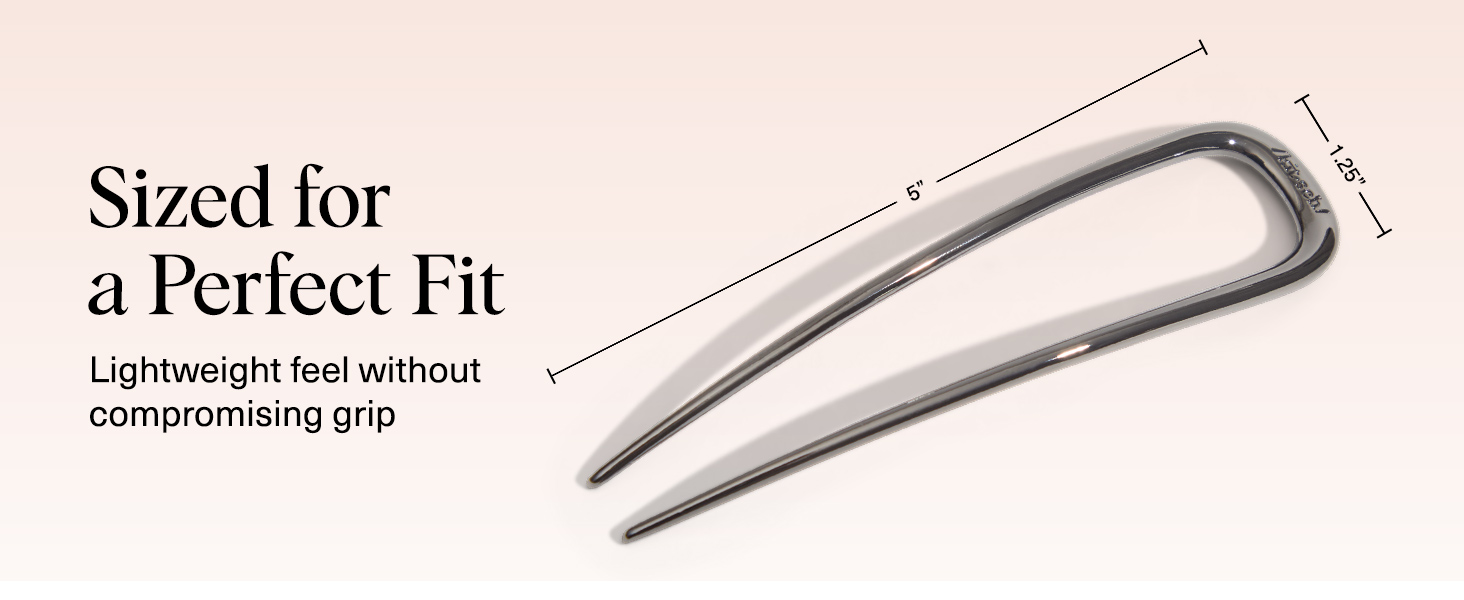 Metal French Hair Pin for Women - Elegant Hair Accessories for Women, Ideal for Buns &amp;amp; French Twist