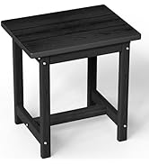 SUUNYN Outdoor Side Table – 17" HDPE Adirondack Side Tables,Sturdy Small Outdoor Porch Tables, We...