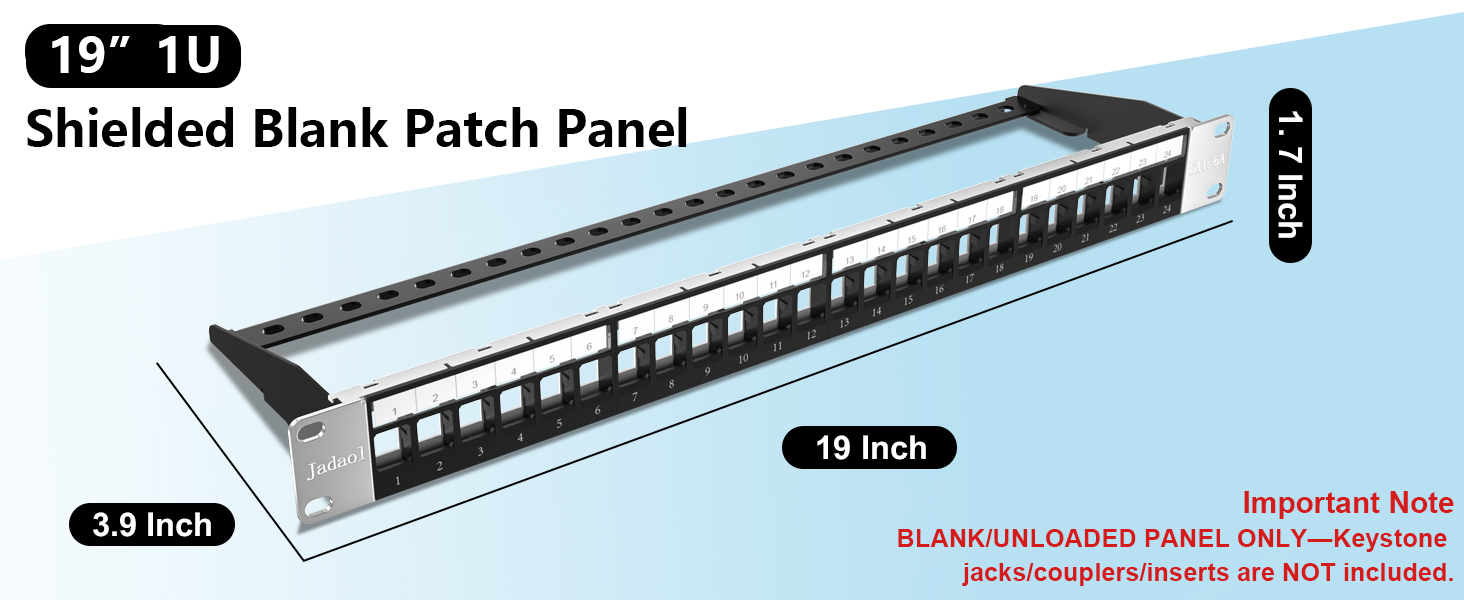 Shielded Blank Patch Panel