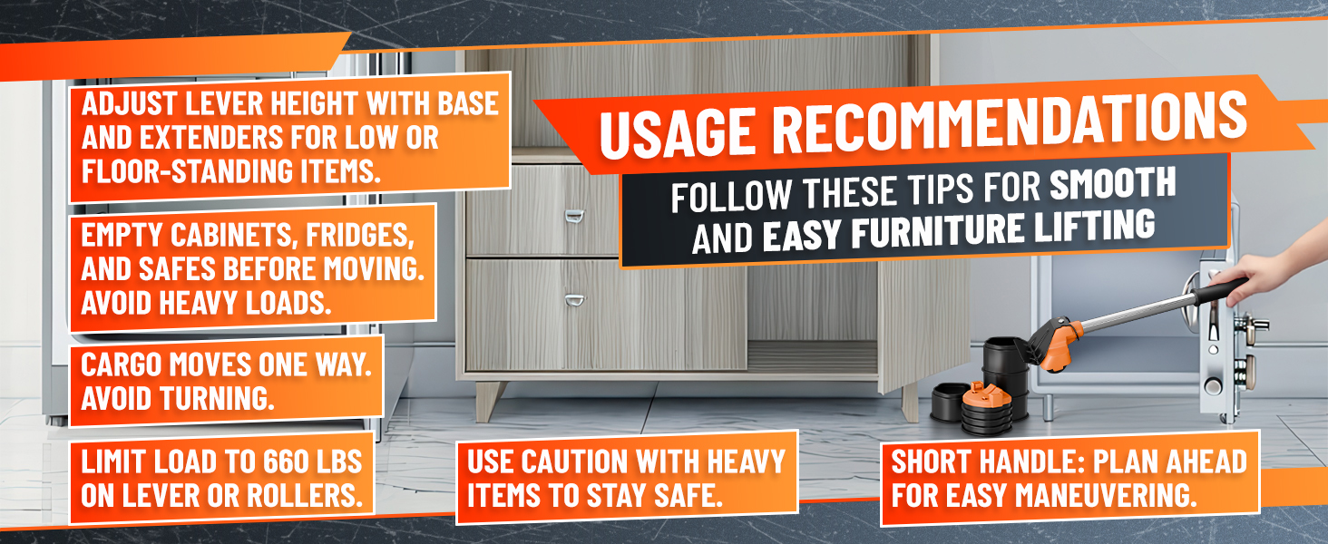 appliance lifting system with rollers move heavy furniture effortlessly protect every surface