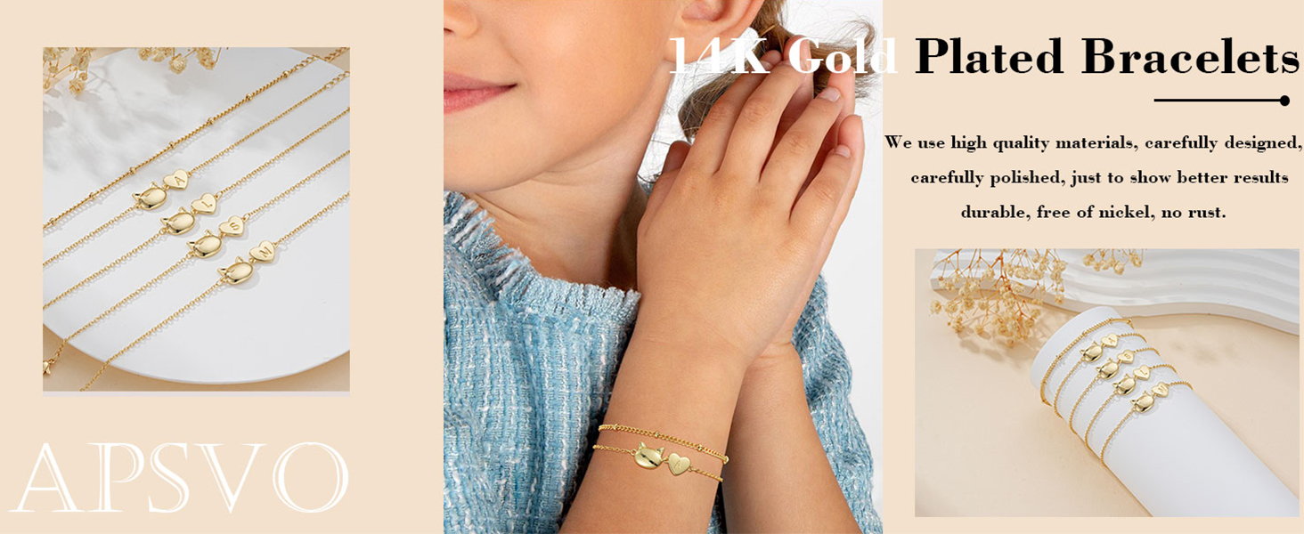 14K Gold Plated Bracelets