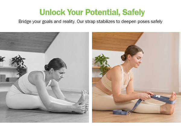 Slim Panda Yoga Strap for Stretching