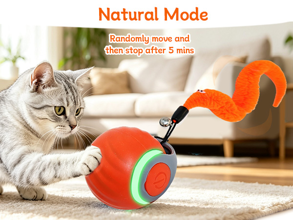 interactive automatic cat toy ball