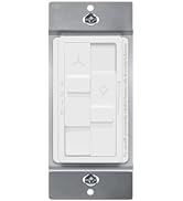TOPGREENER Kalide Combo Dimmer Switch with 3-Speed Fan Control for Dimmable 200W LED/CFL Lights a...