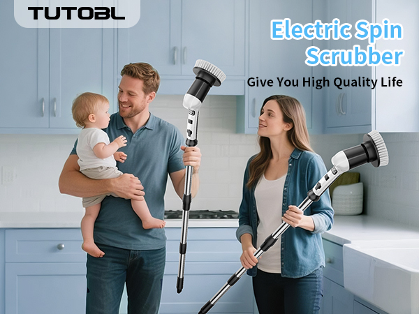 spin scrubber for cleaning