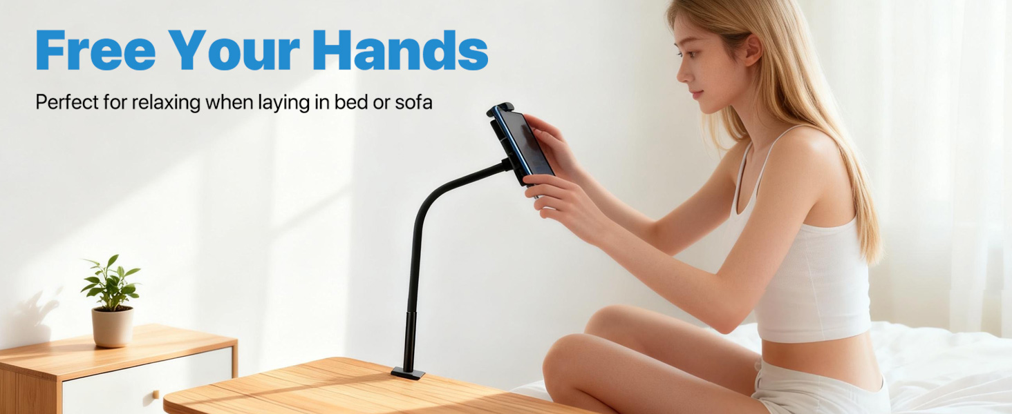 Gooseneck iPad Holder Clamp Mount
