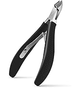 FVION Cuticle Clippers – Small Cuticle Trimmer, Rubber Coated Handle Manicure Tools – Full Jaw Cu...