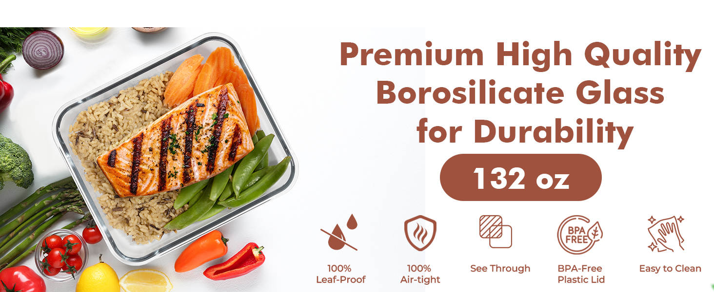 +Food Storage Container+; +Glass Meal Prep Containers with Lids Airtight+; +Food Storage Container+