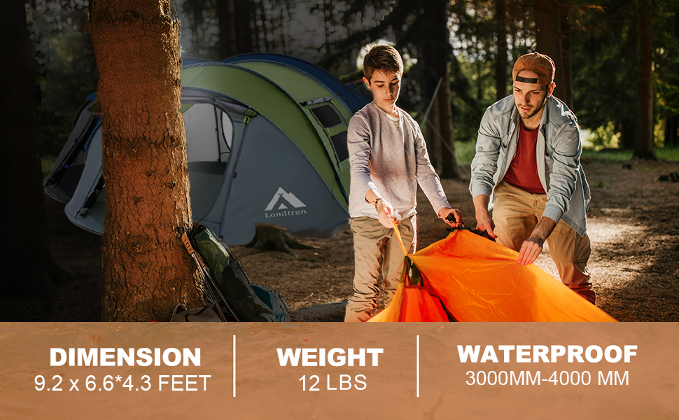 4 Person Easy Pop Up Tent
