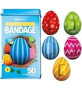 BioSwiss Bandages, Easter Egg Shaped Self Adhesive Bandage, Latex Free Sterile Wound Care, Fun Fi...