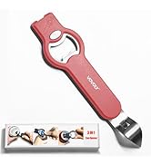 3-in-1 Magnetic Bottle and Can Opener for Refrigerator, Stainless Steel Manual Can Punch Opener f...