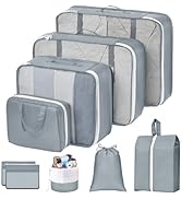 Easortom Packing Cubes for Suitcases, Travel Packing Organizers Cubes, Suitcase Luggage Organizer...