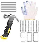 JUNXILPPD Metal Skirting Nail Set 500 Double Headed Nails and Small Chisels Versatile Invisible D...