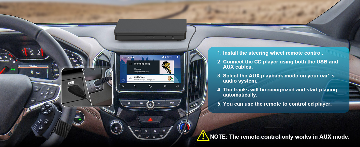 usb cd player for car