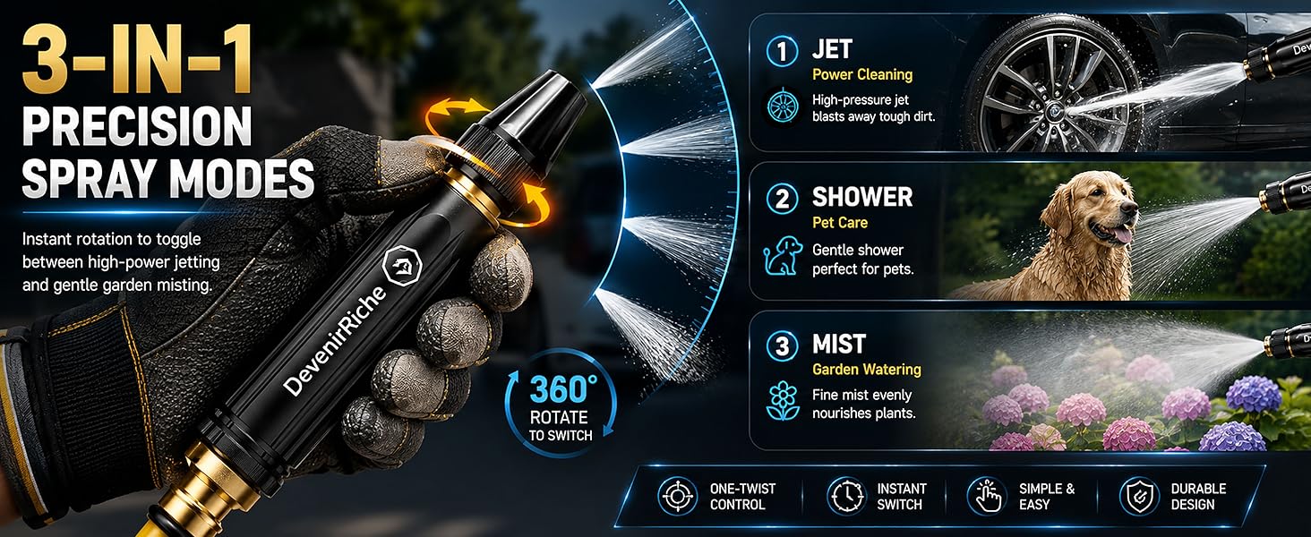 Home High-Pressure Car Wash Water Gun