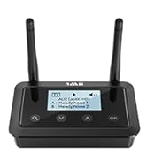 1Mii B03+ Bluetooth Transmitter Receiver for TV Home Stereo, Long Range Bluetooth 5.3 Adapter for...