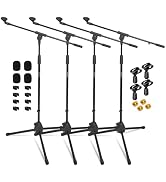 5 Core Tripod Mic Stand Floor Adjustable 18 to 72 Inches Sturdy Boom Arm Holder Microphone Stands...