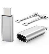 TechMatte 2 Pack Lightning to USB-C Adapter, PD Fast Charging Compatible with iPhone/MacBook/Lapt...