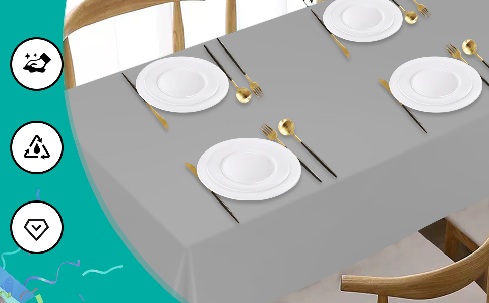disposable plastic table cloth