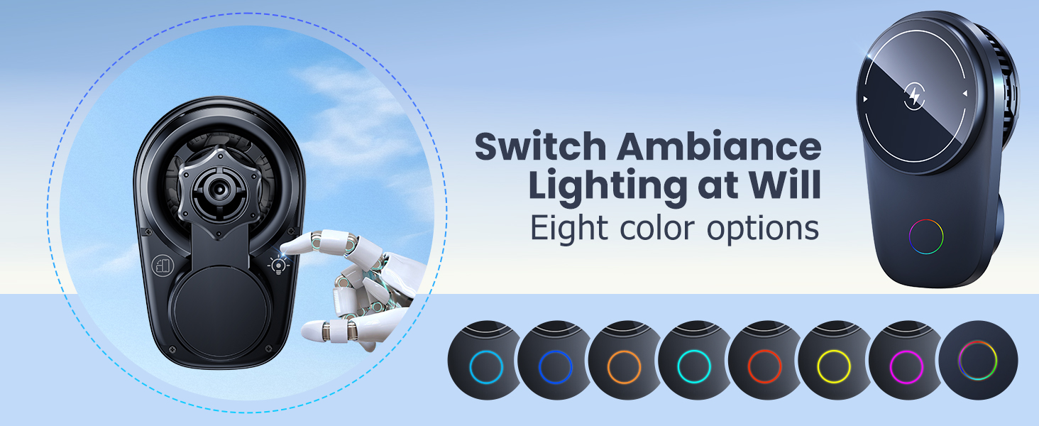 Our magsafe car charger mount offers colorful light personalized customization