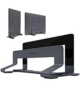 Macally Vertical Laptop Stand for Desk - Adjustable Vertical Laptop Holder for Compatibility - Sa...