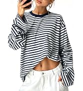 Sampeel Womens Long Sleeve Tops Casual Oversized T Shirts 2026 Y2K Fall Fashion Clothes