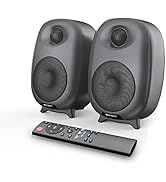 BESTISAN Bookshelf Speakers, 60 Watt Powered Bookshelf Speakers with Bluetooth 5.0 and Wired Opti...