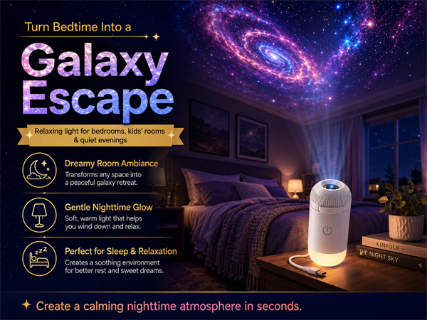 Galaxy Projector Star Sunset Lamp Space Night Light for Bedroom Aurora Planetarium De Galaxias para 