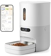 Pawsync Automatic Cat Feeder with App, Smart Scale Tracking, Custom Feeding Schedules, 3.6L Capac...