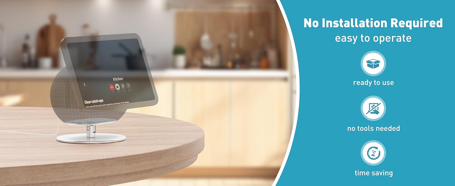 W11-1 Silver-ECHO SHOW 11 STAND TILTABLE