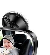 Range Tour Baby Car Mirror, 360° Adjustable Rearview Mirror for Rear Facing Infant Suction Cup &amp; ...