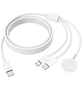 QZIIW Apple Watch Charger Cable, USB C Magnetic Watch Charging Cable, 3 in 1 Apple iWatch Chargin...
