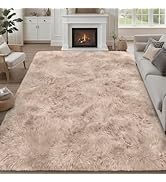 8x10 Area Rugs for Living Room Bedroom: Ultra Soft Fluffy Shag Rug Upgrade Non-Slip Non-Shedding ...