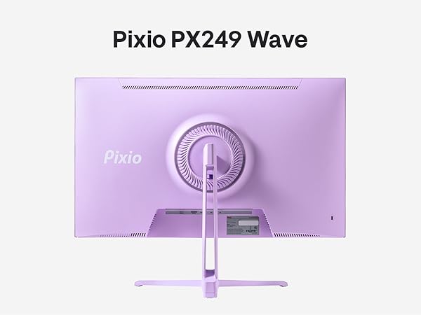 Pixio PX249 Wave Purple 24 inch 240Hz Refresh Rate FHD 1080p Resolution Fast IPS Panel 1ms GTG Respo...