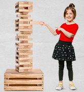 Giant Tower Game | 60 Large Blocks | Storage Crate/Outdoor Game Table | Starts Over...