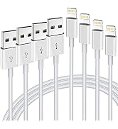 iPhone Charger Cable,Lightning to USB-A MFi Certified Cord 4PACK [3/3/6/6FT] Fast Charging Cord C...
