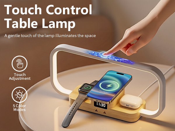 touch control bedside lamp