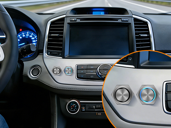 12mm Push Button Switch 5PCS with Pre Wired Harness 12V 24V Stainless Steel Self Locking