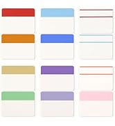 KICNIC Sticky Tabs 240Pcs 2Inch, Pastel Book Tabs, Adhesive BOPP Page Tabs, Transparent Annotatio...